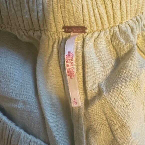 Free People Quinn pants (pastel yellow) - Picture 3 of 7